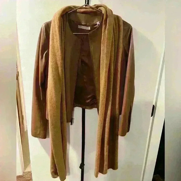 Vince Jackets & Blazers - Vince Tan Leather Jacket